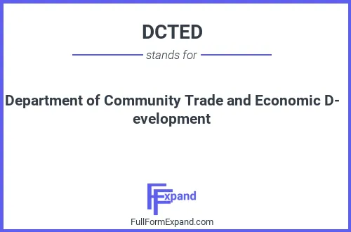 Full form of DCTED