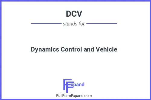 Full form of DCV