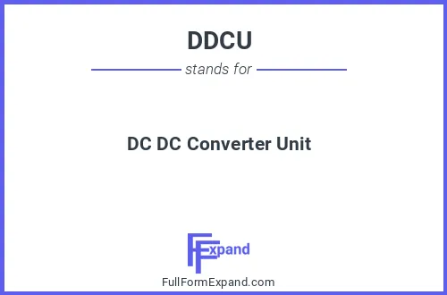 Full form of DDCU