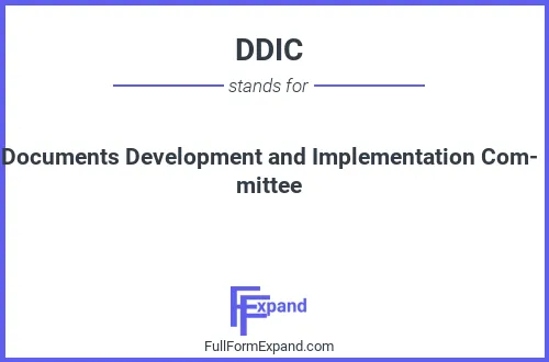 Full form of DDIC