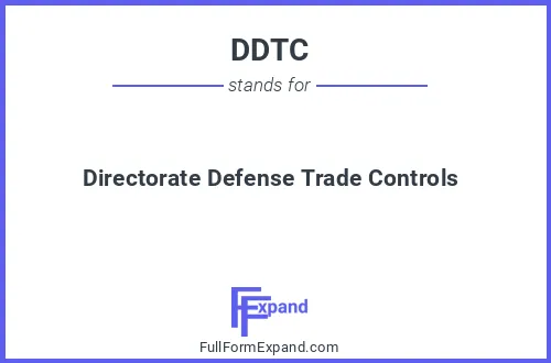 Full form of DDTC