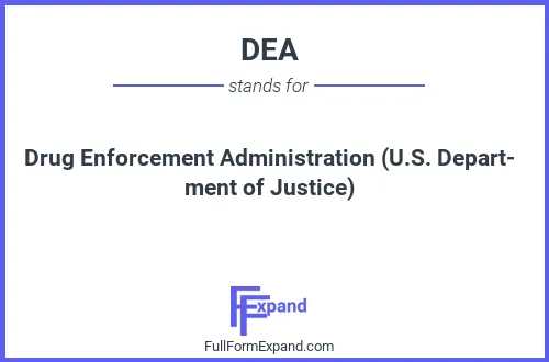 Full form of DEA