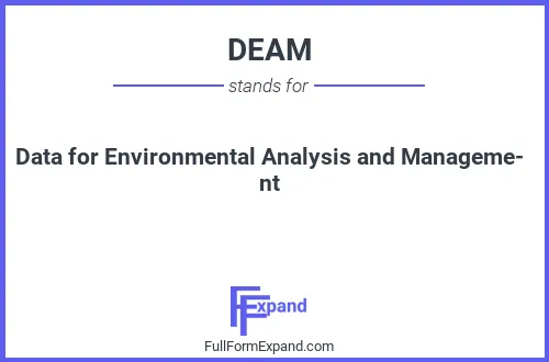 Full form of DEAM
