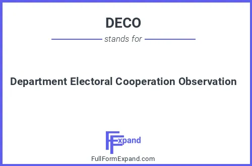 Full form of DECO