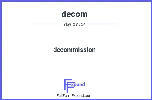 Full form of decom