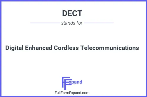 Full form of DECT