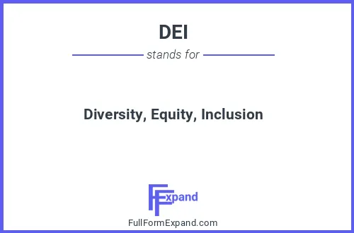 Full form of DEI