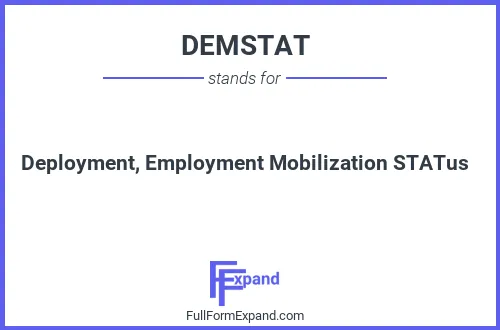 Full form of DEMSTAT