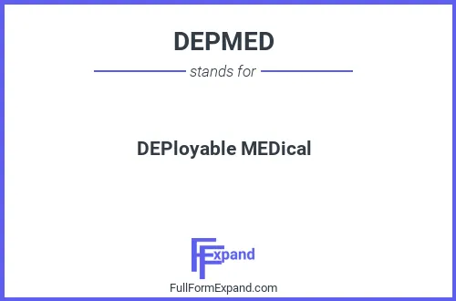 Full form of DEPMED