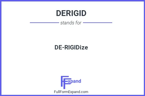Full form of DERIGID