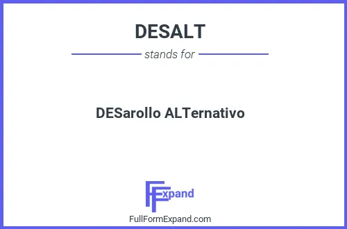 Full form of DESALT
