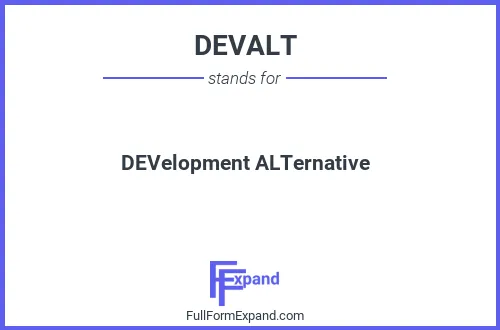 Full form of DEVALT