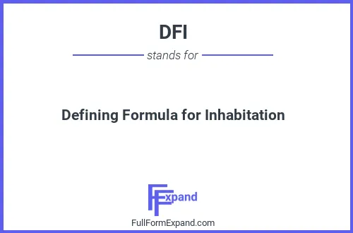 Full form of DFI