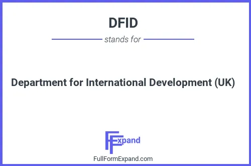 Full form of DFID