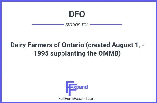 Full form of DFO