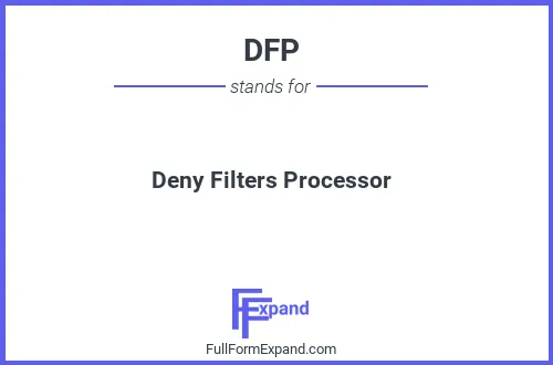 Full form of DFP