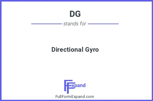 Full form of DG