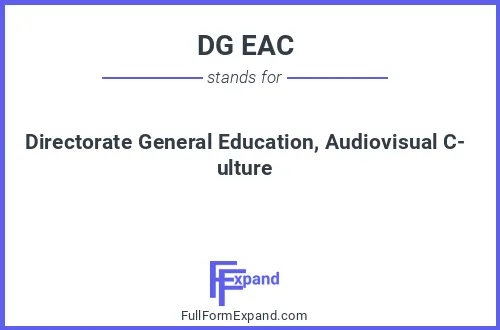 Full form of DG EAC