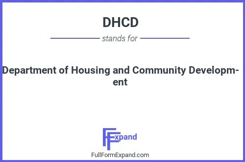 Full form of DHCD