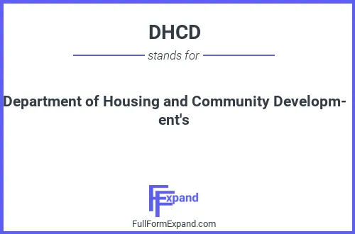 Full form of DHCD