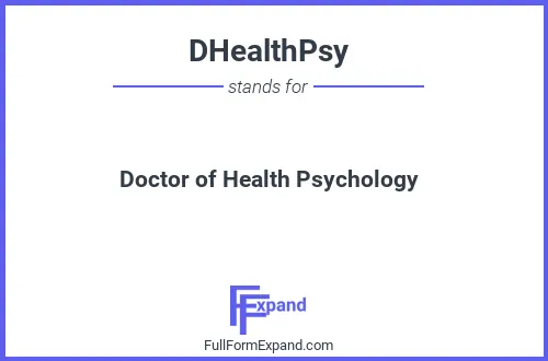 Full form of DHealthPsy