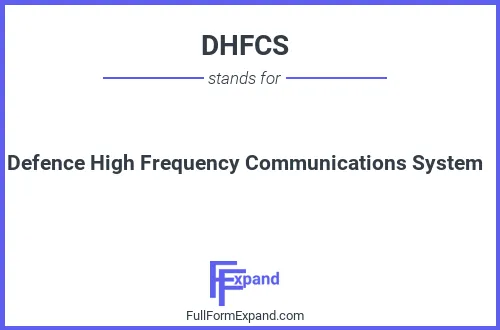 Full form of DHFCS