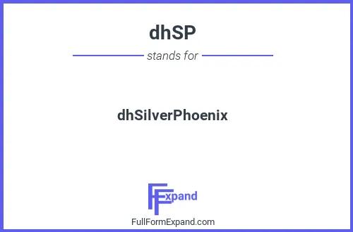 Full form of dhSP