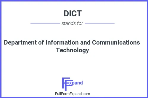 Full form of DICT