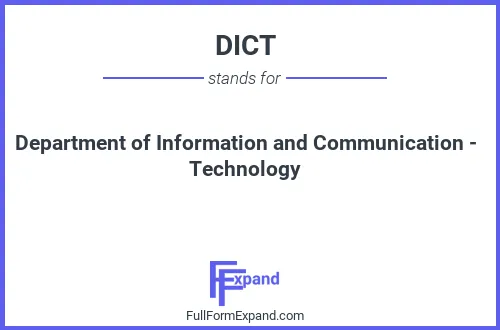 Full form of DICT