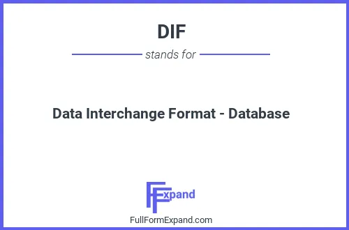 Full form of DIF