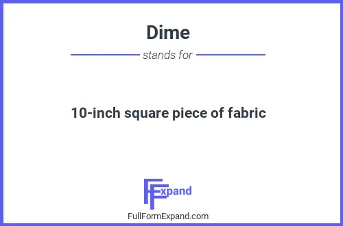 Full form of Dime