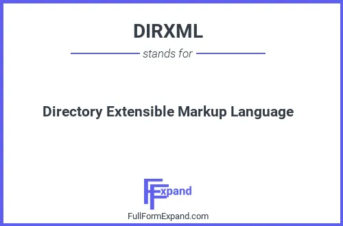 Full form of DIRXML