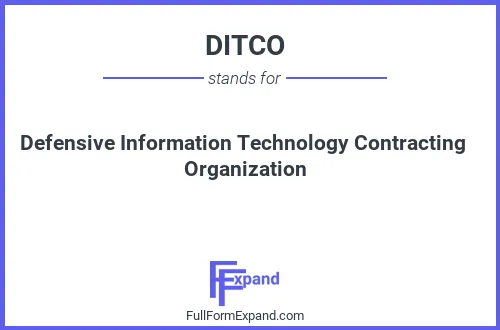 Full form of DITCO