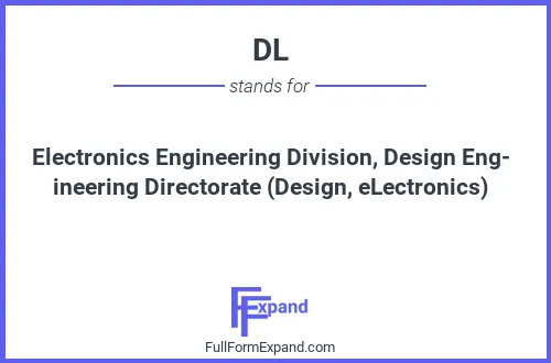 Full form of DL