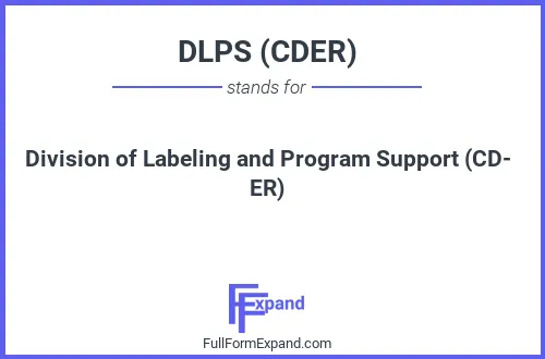 Full form of DLPS (CDER)