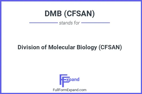 Full form of DMB (CFSAN)