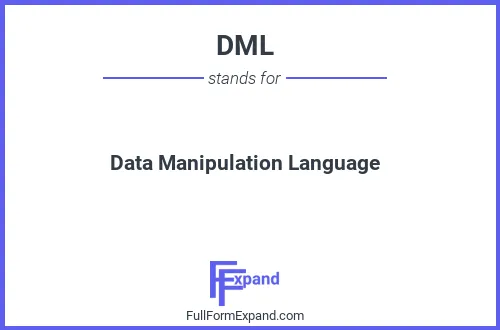 Full form of DML
