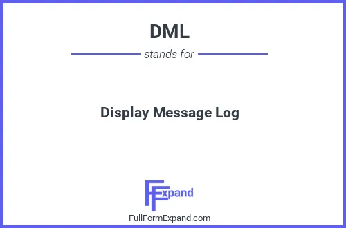 Full form of DML