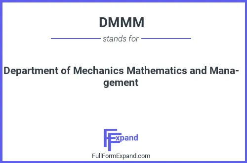 Full form of DMMM