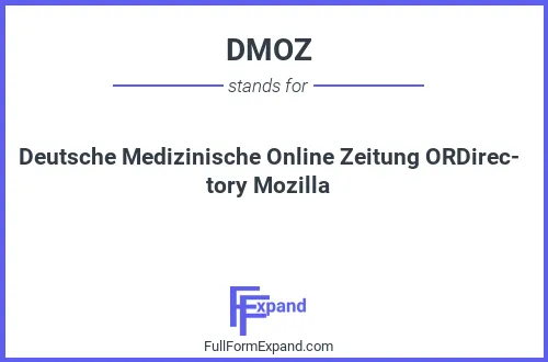 Full form of DMOZ