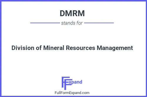 Full form of DMRM