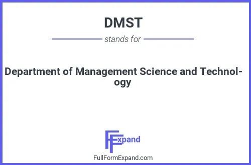 Full form of DMST