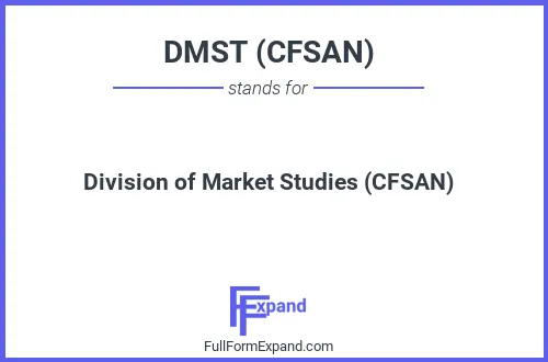 Full form of DMST (CFSAN)