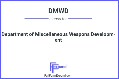 Full form of DMWD