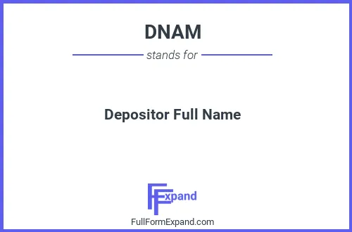 Full form of DNAM