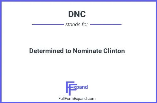 Full form of DNC