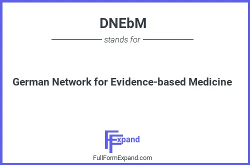 Full form of DNEbM