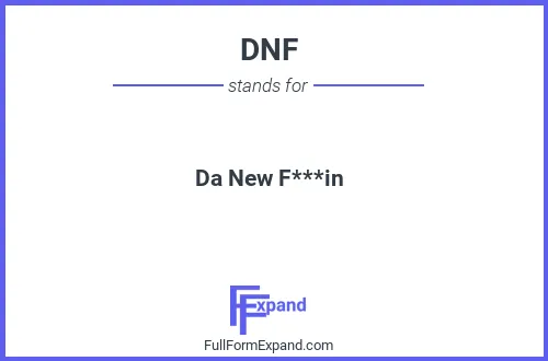 Full form of DNF