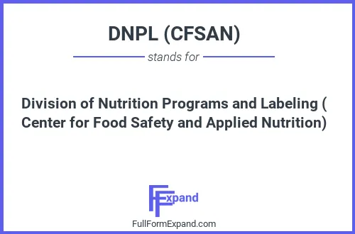 Full form of DNPL (CFSAN)