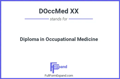 Full form of DOccMed XX